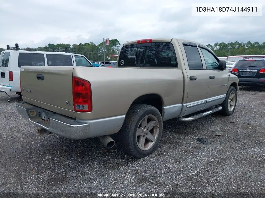 2004 Dodge Ram 1500 Slt/Laramie VIN: 1D3HA18D74J144911 Lot: 40344162