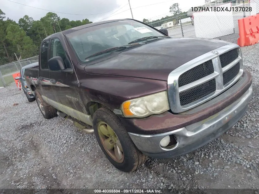 2004 Dodge Ram 1500 Slt/Laramie VIN: 1D7HA18DX4J137028 Lot: 40355504