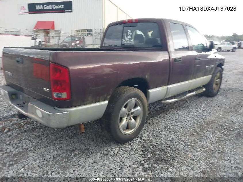 1D7HA18DX4J137028 2004 Dodge Ram 1500 Slt/Laramie