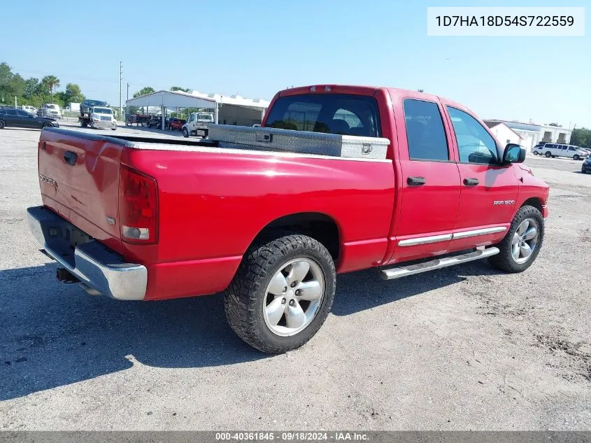 1D7HA18D54S722559 2004 Dodge Ram 1500 Slt/Laramie