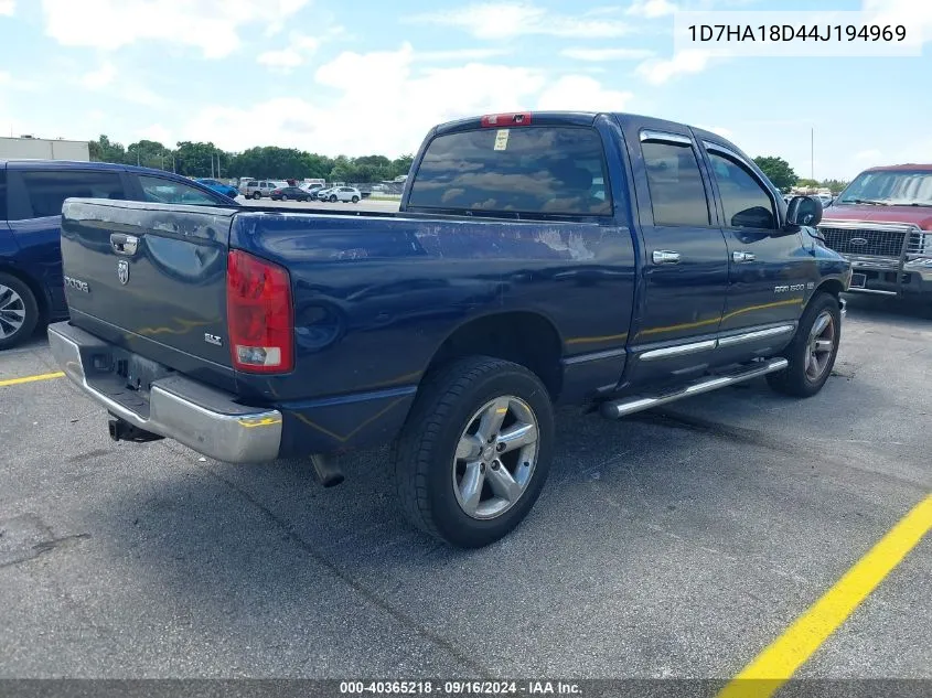 2004 Dodge Ram 1500 Slt/Laramie VIN: 1D7HA18D44J194969 Lot: 40365218