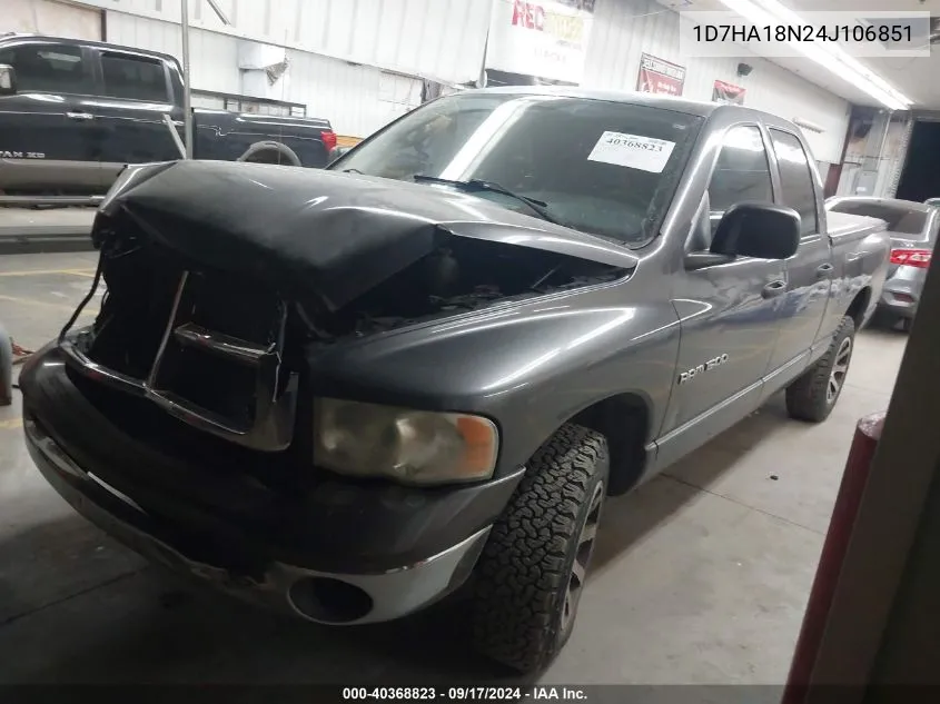 2004 Dodge Ram 1500 Slt/Laramie VIN: 1D7HA18N24J106851 Lot: 40368823