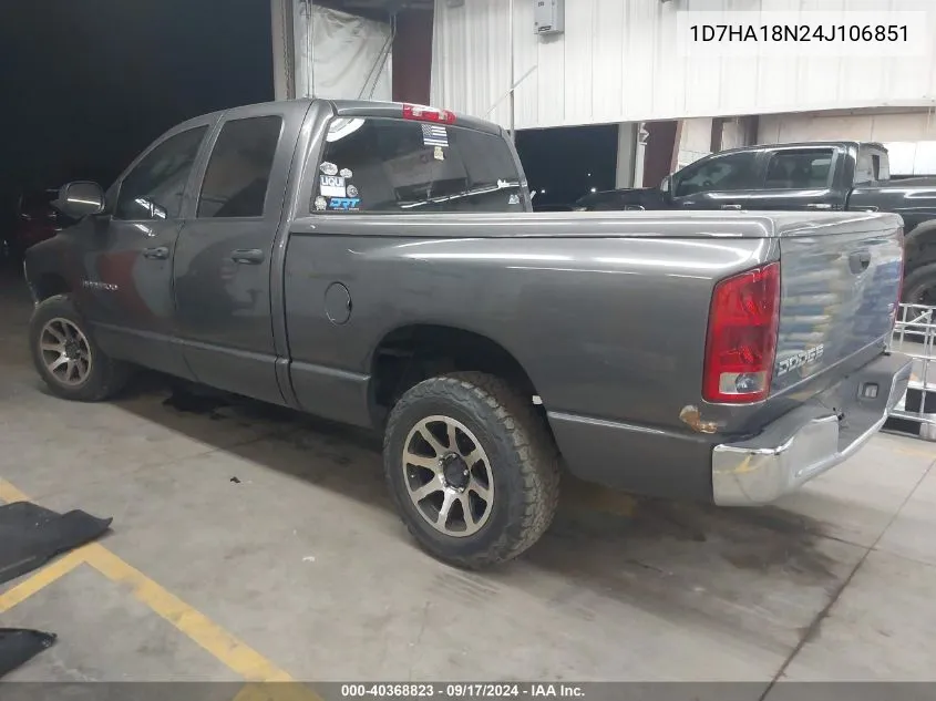 1D7HA18N24J106851 2004 Dodge Ram 1500 Slt/Laramie