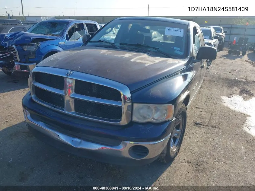 2004 Dodge Ram 1500 St/Slt VIN: 1D7HA18N24S581409 Lot: 40368941