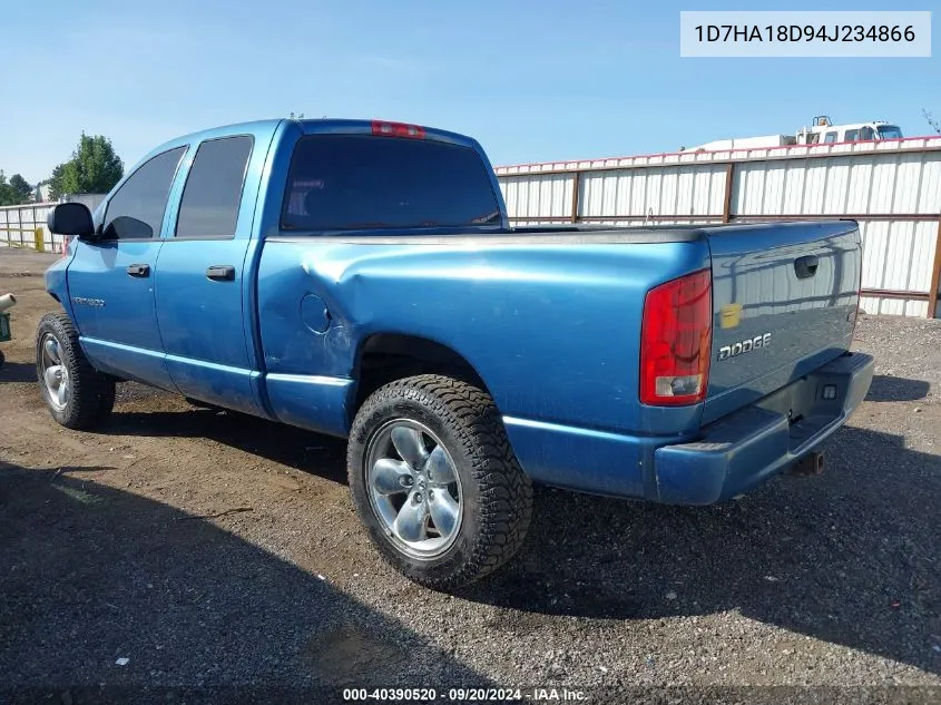 2004 Dodge Ram 1500 Slt/Laramie VIN: 1D7HA18D94J234866 Lot: 40390520