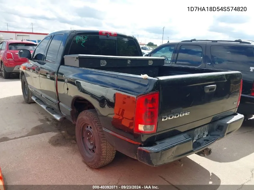 2004 Dodge Ram 1500 Slt/Laramie VIN: 1D7HA18D54S574820 Lot: 40392071