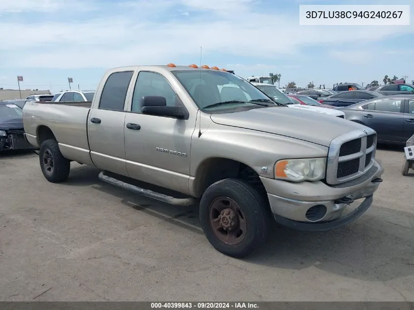 2004 Dodge Ram 3500 Slt/Laramie VIN: 3D7LU38C94G240267 Lot: 40399843