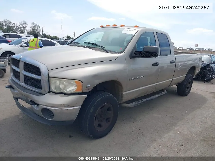 2004 Dodge Ram 3500 Slt/Laramie VIN: 3D7LU38C94G240267 Lot: 40399843