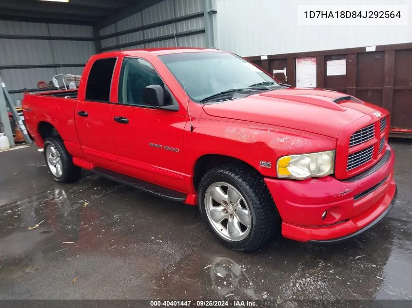 1D7HA18D84J292564 2004 Dodge Ram 1500 Slt/Laramie