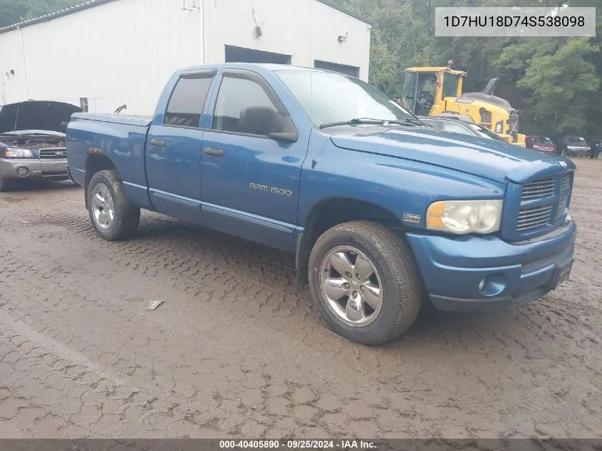 1D7HU18D74S538098 2004 Dodge Ram 1500 Slt/Laramie