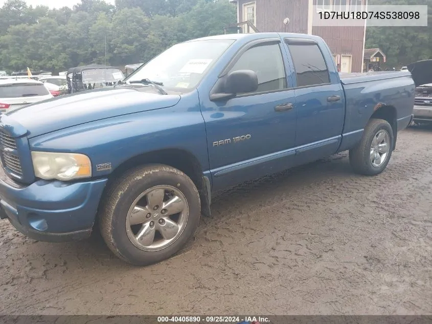 1D7HU18D74S538098 2004 Dodge Ram 1500 Slt/Laramie