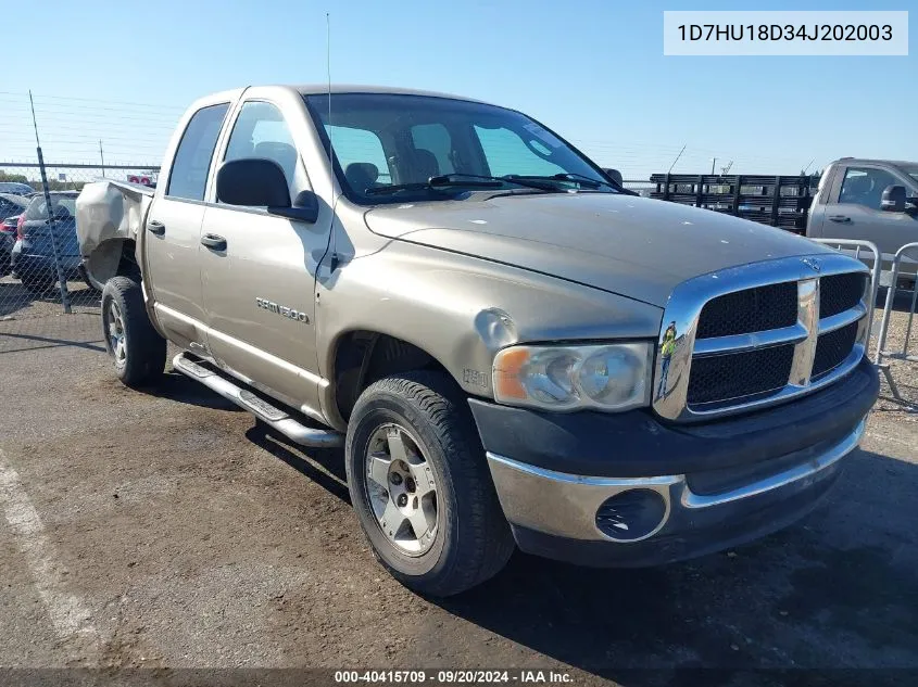 2004 Dodge Ram 1500 Slt/Laramie VIN: 1D7HU18D34J202003 Lot: 40415709