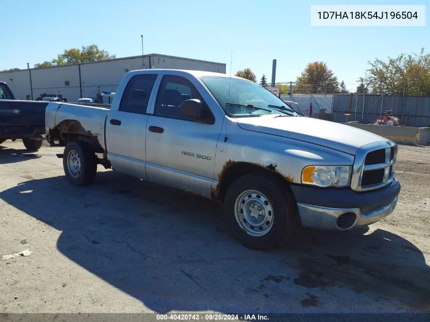 2004 Dodge Ram 1500 St VIN: 1D7HA18K54J196504 Lot: 40420743