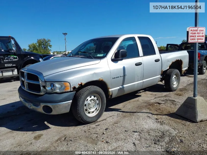 2004 Dodge Ram 1500 St VIN: 1D7HA18K54J196504 Lot: 40420743