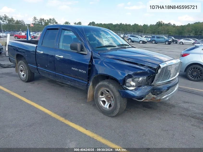 2004 Dodge Ram 1500 Slt/Laramie VIN: 1D7HA18N84S595721 Lot: 40424035