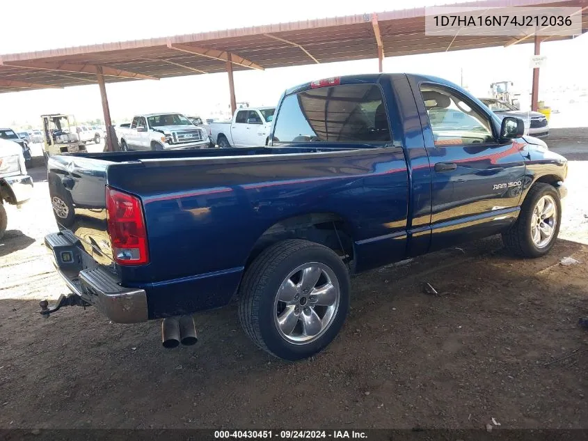 1D7HA16N74J212036 2004 Dodge Ram 1500 St/Slt