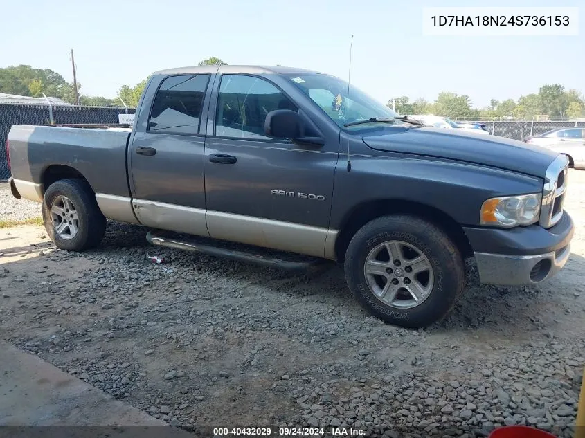 2004 Dodge Ram 1500 Slt/Laramie VIN: 1D7HA18N24S736153 Lot: 40432029