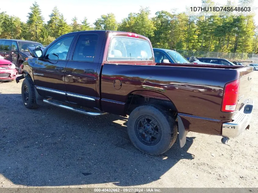 2004 Dodge Ram 1500 Slt/Laramie VIN: 1D7HU18D74S648603 Lot: 40432662