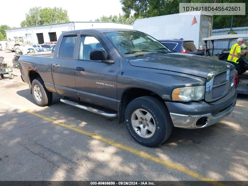 2004 Dodge Ram 1500 Slt/Laramie/St VIN: 1D7HU18D64S642601 Lot: 40434698