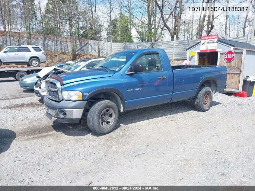 2004 Dodge Ram 1500 VIN: 1D7HU16D44J188387 Lot: 40452812