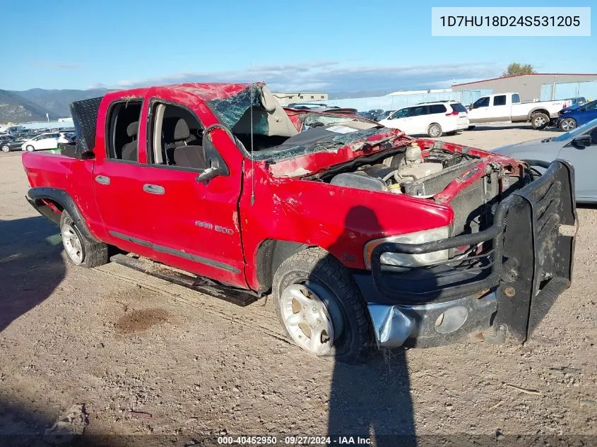 2004 Dodge Ram 1500 Slt/Laramie VIN: 1D7HU18D24S531205 Lot: 40452950