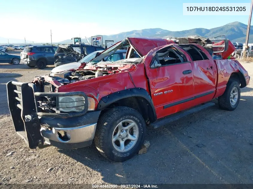 2004 Dodge Ram 1500 Slt/Laramie VIN: 1D7HU18D24S531205 Lot: 40452950