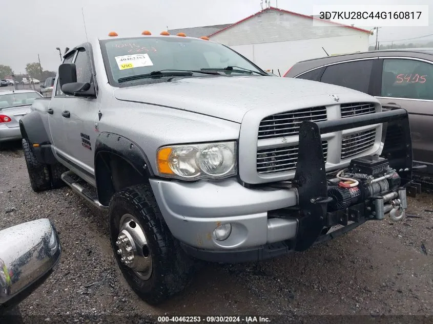 2004 Dodge Ram 2500 St/Slt VIN: 3D7KU28C44G160817 Lot: 40462253