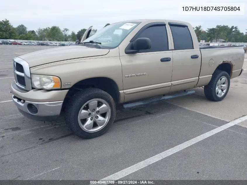 2004 Dodge Ram 1500 Slt/Laramie VIN: 1D7HU18D74S705804 Lot: 40467709