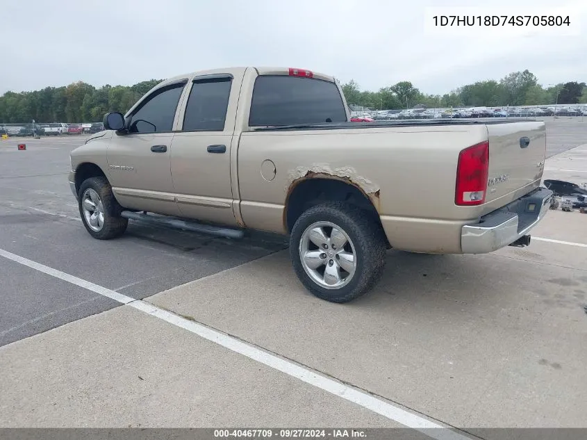 2004 Dodge Ram 1500 Slt/Laramie VIN: 1D7HU18D74S705804 Lot: 40467709