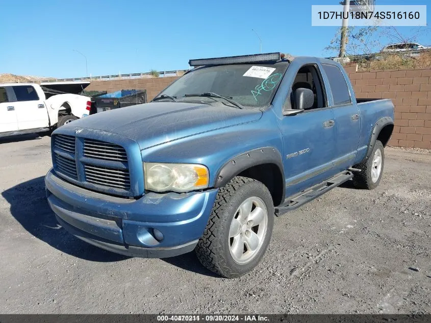 2004 Dodge Ram 1500 Slt/Laramie VIN: 1D7HU18N74S516160 Lot: 40470211