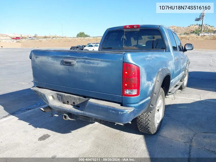 2004 Dodge Ram 1500 Slt/Laramie VIN: 1D7HU18N74S516160 Lot: 40470211