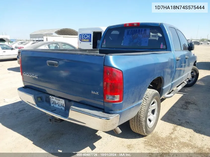 2004 Dodge Ram 1500 Slt/Laramie VIN: 1D7HA18N74S575444 Lot: 40487726