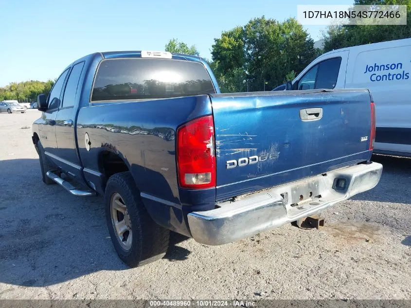 2004 Dodge Ram 1500 Slt/Laramie VIN: 1D7HA18N54S772466 Lot: 40489960