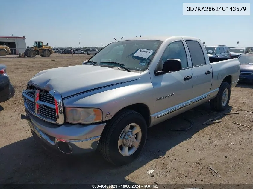 2004 Dodge Ram 2500 St/Slt VIN: 3D7KA28624G143579 Lot: 40496821