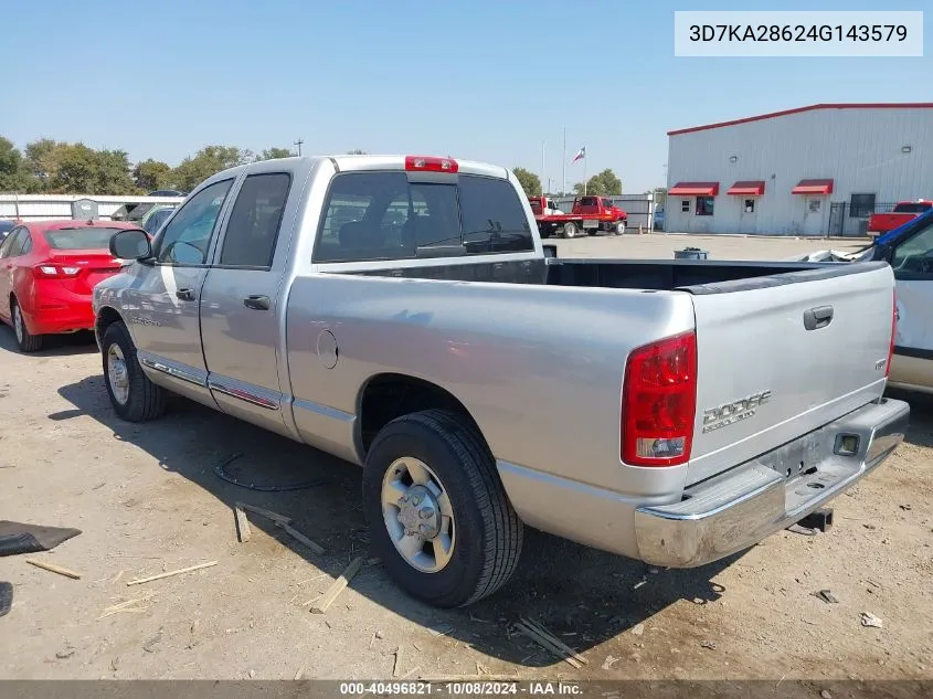 2004 Dodge Ram 2500 St/Slt VIN: 3D7KA28624G143579 Lot: 40496821