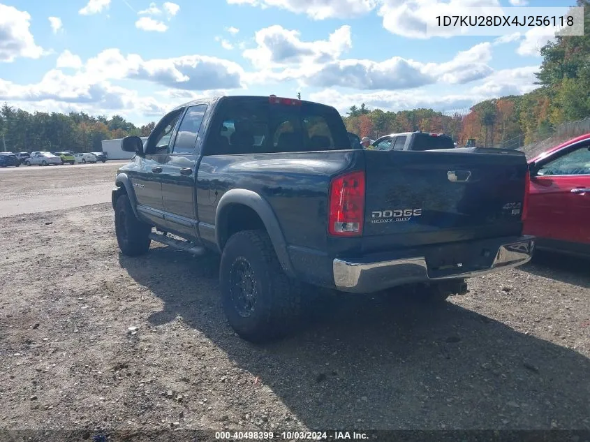 2004 Dodge Ram 2500 Slt/Laramie VIN: 1D7KU28DX4J256118 Lot: 40498399