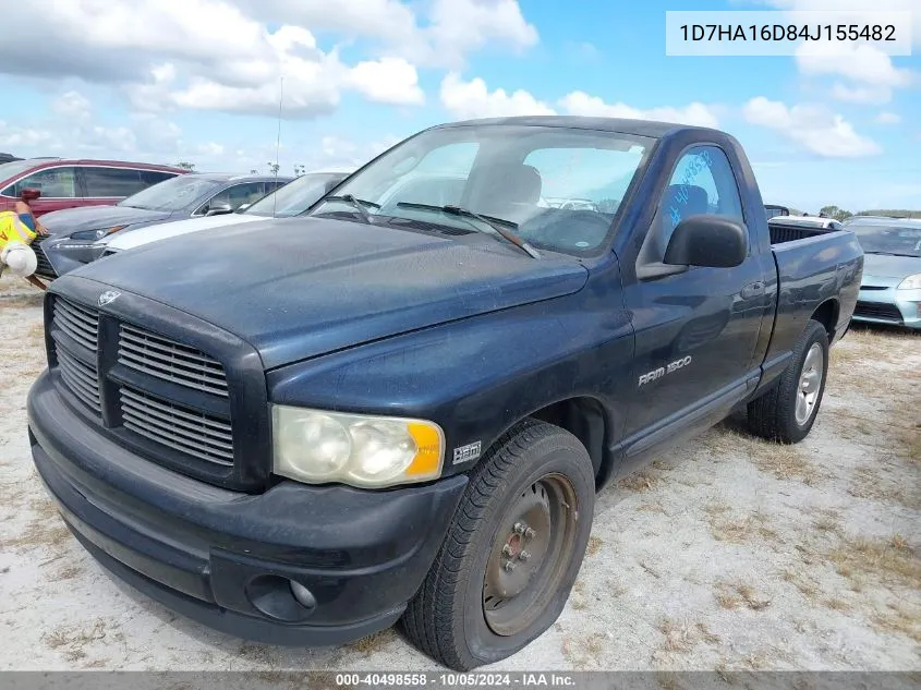 2004 Dodge Ram 1500 St/Slt VIN: 1D7HA16D84J155482 Lot: 40498558