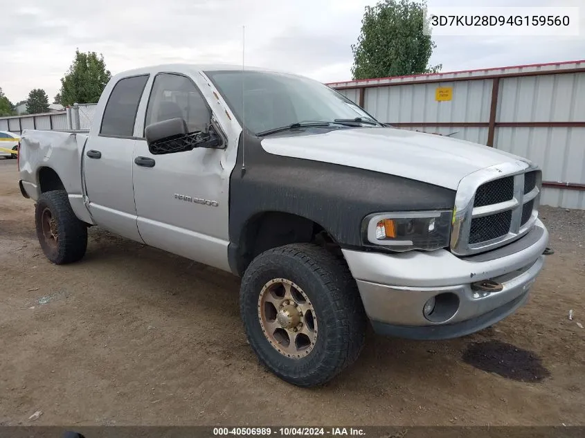 2004 Dodge Ram 2500 Slt/Laramie VIN: 3D7KU28D94G159560 Lot: 40506989