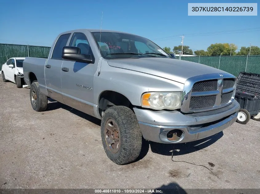 2004 Dodge Ram 2500 Slt/Laramie VIN: 3D7KU28C14G226739 Lot: 40511010