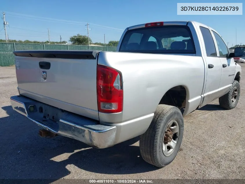 2004 Dodge Ram 2500 Slt/Laramie VIN: 3D7KU28C14G226739 Lot: 40511010