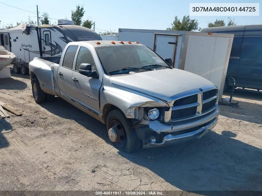 2004 Dodge Ram 3500 St/Slt VIN: 3D7MA48C04G144725 Lot: 40511917