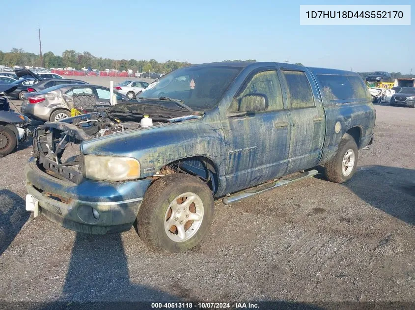 2004 Dodge Ram 1500 Slt/Laramie VIN: 1D7HU18D44S552170 Lot: 40513118