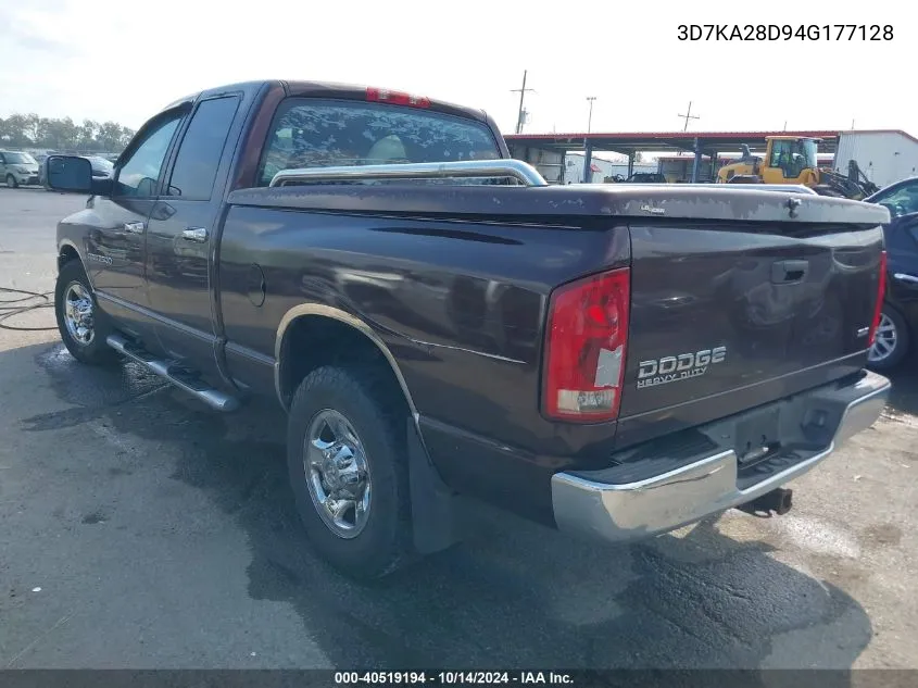 2004 Dodge Ram 2500 Slt/Laramie VIN: 3D7KA28D94G177128 Lot: 40519194