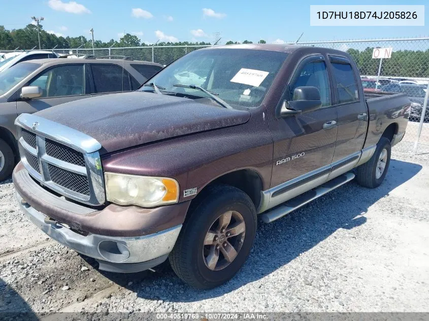 2004 Dodge Ram 1500 St/Slt VIN: 1D7HU18D74J205826 Lot: 40519769