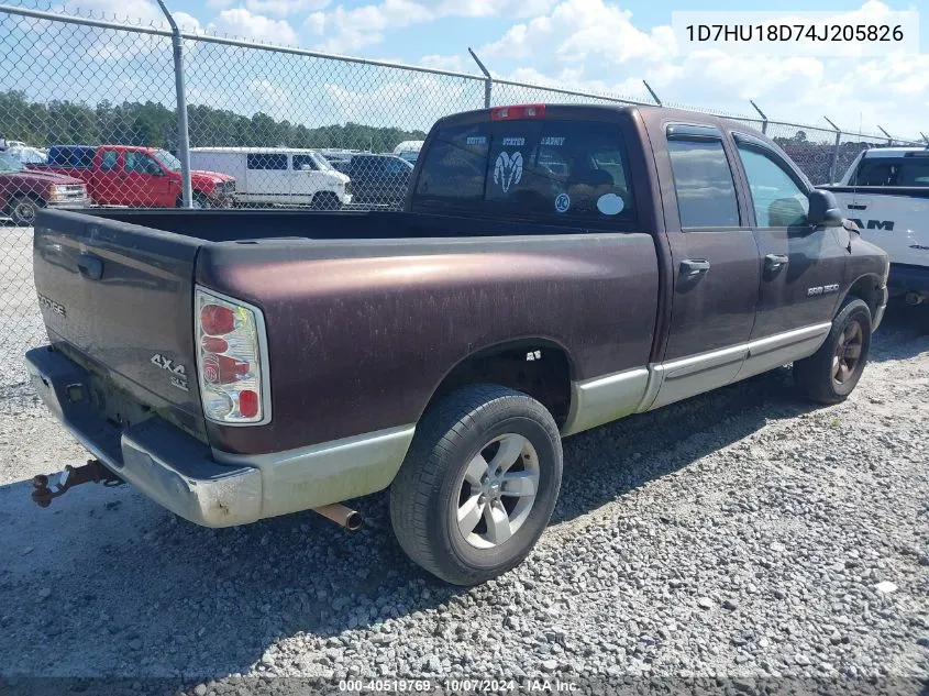 2004 Dodge Ram 1500 St/Slt VIN: 1D7HU18D74J205826 Lot: 40519769