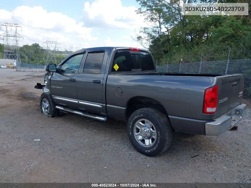 2004 Dodge Ram 2500 Slt/Laramie VIN: 3D3KU28D54G223708 Lot: 40523024