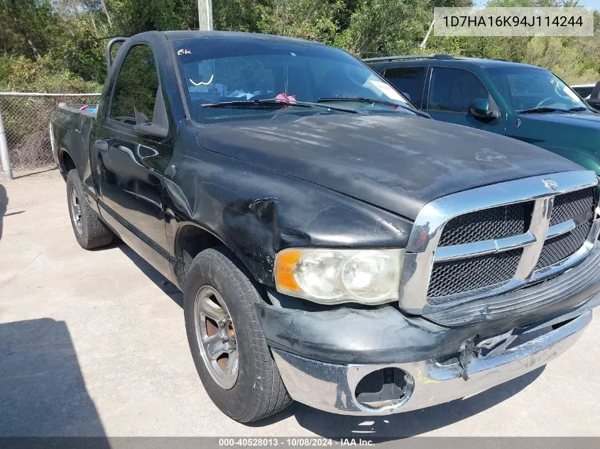 2004 Dodge Ram 1500 St VIN: 1D7HA16K94J114244 Lot: 40528013