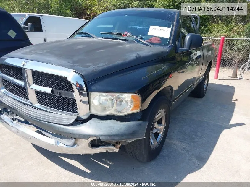 2004 Dodge Ram 1500 St VIN: 1D7HA16K94J114244 Lot: 40528013