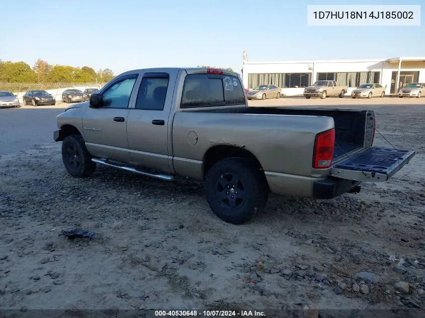 2004 Dodge Ram 1500 Slt/Laramie VIN: 1D7HU18N14J185002 Lot: 40530648