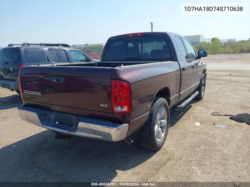 2004 Dodge Ram 1500 Slt/Laramie VIN: 1D7HA18D74S710638 Lot: 40538391